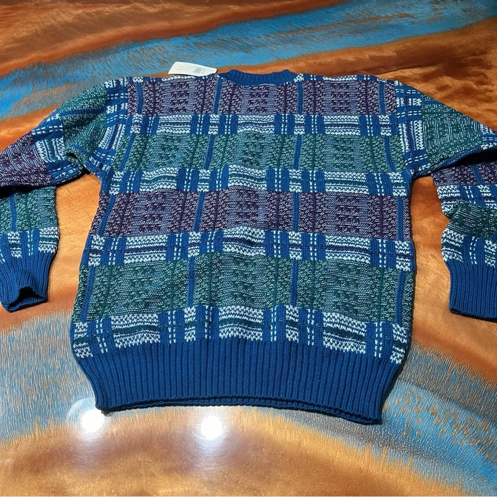 Vintage New Pendleton Wool Classic Crewneck Grandpa Sweater Large USA